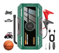 ZHUMCCY Jump Box | 2 in 1 with Light Digital Display Weatherproof | Air Pump Jump Pack for Car Battery | for Motorcycle Bike Tire Travel Road Trip Camping Hiking Fishing Survival