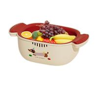 ZHUMCCY Kitchen Colander Strainer Set, Fruit and Vegetable Washer Bowl, Cleaning Mixing Basket Drain Basin for Berry Veggies Noodles Rice Cooked Pasta Salads Meal Prep