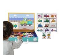 ZHUMCCY Magnetic Puzzles - Educational Double-Sided Blocks | Magnetic Dress Up Puzzle | for Preschool Learning Boys Girl Teen Classroom Adults Travel Kindergarten