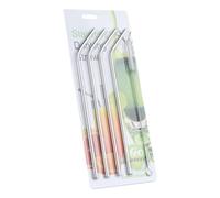 ZHUMCCY Metal Straws Reusable | Metal Drinking Straws with Cleaning Brush for Milkshake,Party Accessory for BBQ Picnic Holiday Party Fishing Camping Beach Outdoor