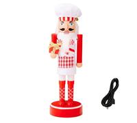 ZHUMCCY Nutcracker Christmas Decorations - Light Up Nutcracker Soldier Home Display Models - Lighted Figurines for Table Centerpiece Holiday Mantel Fireplace Home Party Christmas Decor