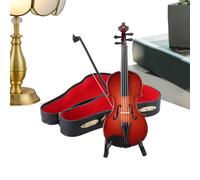 ZHUMCCY Tiny Violin Figurine | Handcrafted Keychain Display Accessory - Small Violin Keychain | for Musicians Music Fans Art Lover Celebration Home Travel