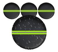 ZHUMCCY Tire Covers for Cars, Windproof Tire Protector, Dustproof Waterproof Reflective Protector for Outdoor Roadtrip Garage Trailer Camping Home Parking Travel Rving