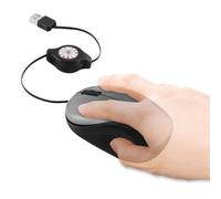 ZHUMCCY Wired Mice - Portable Retractable USB C Computer Mice - Optical Computer Accessories for Digital Nomads Programmers Gamers Business Work Desktop Home Coffee Shop