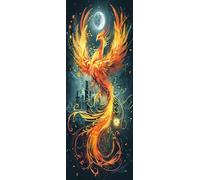 ZHUMUTO Extra Large 5D Diamond Art Painting Kits for Adults,23.6x63inch/60x160cm Extra Large Crystal Art Kits for Adults,Phoenix A Round Full Drill Picture for Home Wall Decor