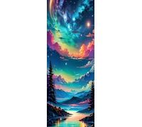 ZHUMUTO Extra Large 5D Diamond Art Painting Kits for Adults,23.6x63inch/60x160cm Extra Large Crystal Art Kits for Adults,Landscape Stars A Round Full Drill Picture for Home Wall Decor