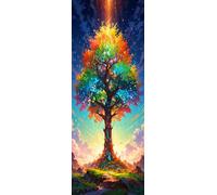 ZHUMUTO Extra Large 5D Diamond Art Painting Kits for Adults,23.6x63inch/60x160cm Extra Large Crystal Art Kits for Adults,Tree of Life A Round Full Drill Picture for Home Wall Decor