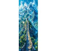 ZHUMUTO Extra Large Diamond Art Painting Kits for Adults,23.6x63inch/60x160cm Landscape The Great Wall DIY Full Round Drill Diamond Dots,Extra Large Size for Home Wall Decor Gifts