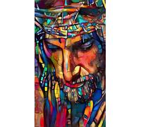 ZHUMUTO Large 5D Diamond Art Painting Kits for Adults,27.5x15.7inch Large Crystal Art Kits for Adults,Jesus C Round Full Drill 70x40cm Picture for Home Wall Decor