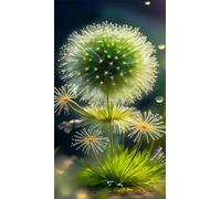 ZHUMUTO Large Diamond Art Painting Kits for Adults,15.7x27.5inch/40x70cm Large Crystal Art Kits for Adults,Flowers Dandelion B Round Full Drill Picture for Home Wall Decor