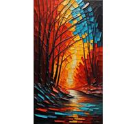 ZHUMUTO Large Diamond Painting Kits for Adults Abstract Forest Path