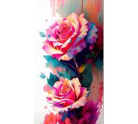 ZHUMUTO Large Diamond Painting Kits for Adults Watercolor Rose