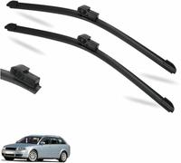 ZHUNDU Vehicle Windshield Wiper Car Front Windscreen Wiper Blades Compatible with Au&di A4 B6 8E/8H October 2000 - November 2003, Windshield Window 22+22 All Season Wiper (