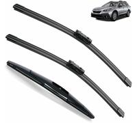 ZHUNDU Windshield Wiper Blade Set Compatible with Sub&aru XV GT MK2 2017 - 2023 Crosstrek Hybrid e-BOXER Front Rear Windshield Windscreen 2018 2019 2020 2021, Wiper Blade to