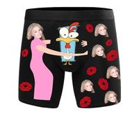 Zhung Ree Mens Boxers Custom Boxers for Men Boyfriend Husband,Personalized Funny Boxers for Men Birthday Valentine's Day Gifts for Him (Style 45)