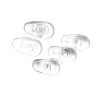 ZHUNTE Transparent Oval Silicone Nose Pad For Glasses, 100 Pieces Repair Accessories(0.59x0.35in)