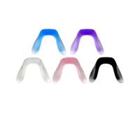 ZHUNTE U-shaped Silicone Nose Pads For Glasses, 5PCS Insertable Nose Bridge Pads With Hook Nose Pads(Light red)