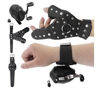 ZHUOCE Fishing Reel Kit with Wristband and Hand Guard for Slingshot Fishing Darts Reel Leather Wrist Wrap for Shooting