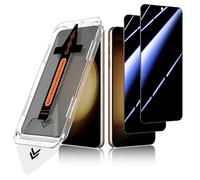 ZhuoFan Privacy Screen for Samsung Galaxy S23 Tempered Glass Screen Protector, Anti-Spy 10H Hardness Film Protective Glass, Auto Dust Elimination, Bubble-Free, Easy Installation, Pack of 2