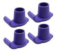 ZHUOKECE 4 Pcs Walker Glide Skis, Universal Fit Walker ski Glides, Heavy Duty Rubber Walker Glides Walker Feet Replacement (Purple)