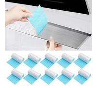 ZHUOMINGJIA Range Hood Filter Paper,Disposable Kitchen Range Hood Oil-Absorbing Paper,Kitchen Range Hood Oil Absorbing Paper With Impermeable Membrane,For Filter Collect Range Hood Grease (Blue,10Pcs)