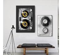 ZHUOYA Colourful Creative Transparent Tape Cassette DJ Music Poster and Canvas Printing Wall Art Picture for Kid Room Decor(70X90x2cm/Canvas wrap)