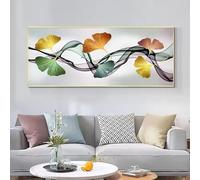 ZHUOYA Modern Nordic Art Feather Canvas Painting On The Wall Art Posters Prints Wall Pictures for Living Room Home Wall Decor(65X130CM/Frameless)