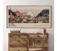 ZHUOYA Yayoi Kusama Poster, Japanese Gallery Wall Art, Modern Poster Wall Decor, Panoramic Wall Art, Wabi Sabi Yayoi Kusama Print(30x50cm)