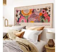 ZHUOYA Yayoi Kusama Print, Japanese Wall Art, Home Wall Decor As Abstract Poster, Secret Behind The Dots Inspired Gallery Art(30x45cm/Frameless)