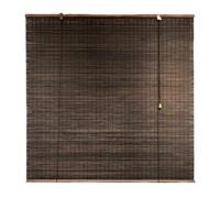 ZHUOZ1T Bamboo Roller Blinds,Made To Measure Blinds,95% Blackout Blinds,Roman Roller Shades,Breathable/Sun Protection/Privacy,for Indoor,Outdoor,Width × Height (125cm x 140cm,Brown)