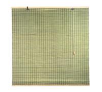 ZHUOZ1T Bamboo Roller Blinds,Made To Measure Blinds,95% Blackout Blinds,Roman Roller Shades,Breathable/Sun Protection/Privacy,for Indoor,Outdoor,Width × Height (105cm x 100cm,Green)