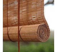 ZHUOZ1T Bamboo Roller Blinds,Nature Home Wooden Window Shade,Customizable Roman Blinds,Light Filtering,Anti-UV,with Lifting,for Window Garden Patio Balcony,Width×Drop (50cm x 180cm(20x71in))