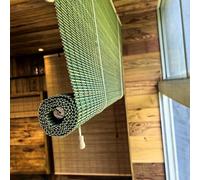 ZHUOZ1T Retro Bamboo Roller Blinds Customizable Natural Wood Window Shades Roman Blinds with Lift Anti-UV Dustproof Decorative Curtain,for Indoor/Outdoor/Garden,Width × Height (85cm x 110cm)