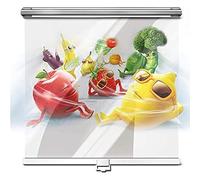 ZHUOZ1T Transparent Roller Blinds,Waterproof Clear Roll Up Blinds,Dustproof Keep Fresh Roller Shade for Food Preservation,for Cake Cabinet/Deli Cabinet/Cupboard,Width x Height (125x160cm(49.2x63in))
