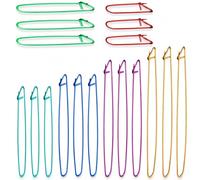 ZhuPu 18 Pcs Stitch Holders for Knitting, Knitting Accessories Stitch Holders for Reducing The Yarn from Falling Off The Needle(6 Size)