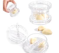 ZhuPu 2 Pcs Garlic Mincer Crusher, Rotary Mincer, Manual Grinder, Kitchen Tool for Chopping Ginger and Nuts