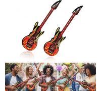 ZhuPu 2 Pcs Inflatable Guitar, Blow Up Guitar for Parties, Suitable for Various Occasions, Especially for Gatherings With Friends, Parties And Outdoor Activities.