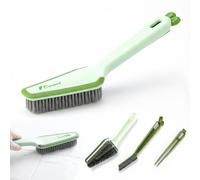 ZhuPu 4-in-1 Shower Cleaning Brush - Long Handle with Scrubber, Squeegee, and Corner Tool for Bathroom, Tile