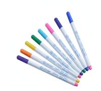 ZhuPu 8 Colors Fabric Markers Sewing Erasable, Fabric Pens Sewing Embroidery, Water Erasable Marking for Clothes, Quilting, Cross Stitch, DIY