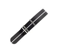 ZHURDFT Watch bands for men, Watch band, 20mm/22mm Men Nato Military Woven Nylon Strap Bracelet Replacement Accessories for Smart(White Line-20mm)