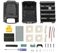ZHUROUPU 10-Cells 18650 Battery Case Replacement DIY for DeWalt DCB200 DCB201 DCB203 DCB204 DCB205 Battery 18V 20V 4.0Ah 5.0Ah with Plastic Battery Housing Replacement Repair Kit and Battery DIY Kit