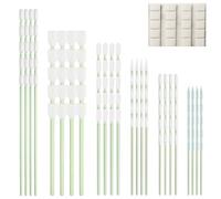 ZHUROUPU 120Pcs Foam Tip Cleaning Swab Kit, 6 Type Cleaning Foam Swab Anti-Static Swabs Sponge Stick Swabs for Printer, Optics Lens, Camera, Optical Equipment, Electronics with Mounting Putty