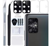 ZHUROUPU 2 PCS for Galaxy A51 5G Rear Back Camera Lens Glass Replacement with Adhesive Pre-Installed Compatible for Samsung Galaxy A51 5G SM-A516B SM-A516U with Professional Repair Tools (Black)