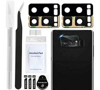 ZHUROUPU 2Pcs Back Rear Camera Glass Lens Replacement & Camera Lens Protector Compatible with Samsung Galaxy Note 8 N950 Series 6.3 inches, with Pre-Installed Adhesive and Tools Kit