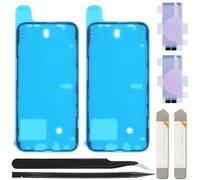 ZHUROUPU 7Pcs Waterproof Pre-Cut Adhesive Sticker Compatible with for iPhone 13, LED Screen Adhesive & Internal Battery Glue Adhesive Tape & Removal Tool (6.1 Inch/Black)
