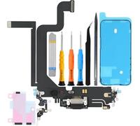 ZHUROUPU Charging Port Replacement for iPhone 14 Pro Max, USB Dock Connector IC Fast Charging Microphone Assembly Flex Cable for iPhone 14 Pro Max 6.7inch A2894 A2893 A2651 with Repair Tools