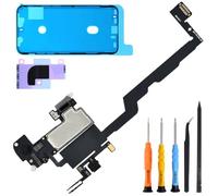 ZHUROUPU Earpiece Speaker Replacement for iPhone Xs 5.8" 2018, Replacement Light Proximity Sensor Flex Cable and Waterproof Pre-Cut Adhesive Sticker with Fix Tools Kit for iPhone Xs A2097 A1920 A2100