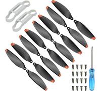 ZHUROUPU for DJI Mini 4K/Mini 2/Mini 2 SE/Mini SE Propellers, 16 Pcs Replacement Prop Blades Low Noise Quick-Release Wings for DJI Mini 4K 2 SE Drone Repair with Screws and Screwdriver (orange)