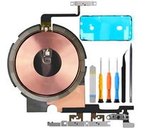 ZHUROUPU for iPhone 12 Pro Max Volume Flex Cable with NFC Chip Wireless Charging Coil, Power On/Off Volume Button Flex Cable with QI Coil for iPhone 12 Pro Max A2411 A2410 A2342 A2412 with Repair Tool