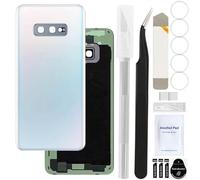ZHUROUPU for Samsung Galaxy S10e Back Glass Cover Replacement Battery Door Housing with Pre-Installed Camera Lens and Waterproof Pre-Cut Adhesive Sticker for Samsung Galaxy S10e G970F G970U G970W